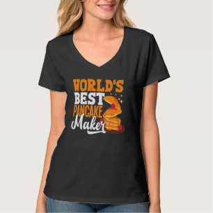 T-shirt Préparateur de crêpes Petit déjeuner Meilleur prép