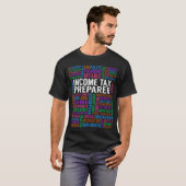 T-shirt Préparateur de l'impôt sur le revenu (Devant entier)