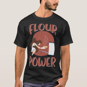 T-shirt Préparation de tarte Flour Power, chef professionn