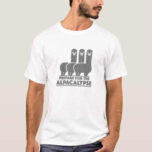 T-shirt Préparation pour l'alpacalypse (Devant)
