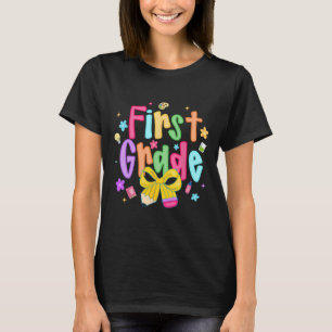 T-shirt Préparation rentrée scolaire 1re année Coquette nœ