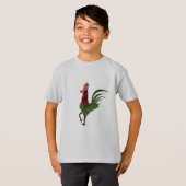 T-shirt Préparez vos enfants à la ferme avec notre coq (Devant entier)