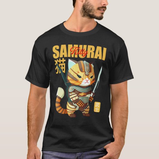 T-shirt Préparez-vous à bondir Samouraï Kitty s'empare de  (Devant)