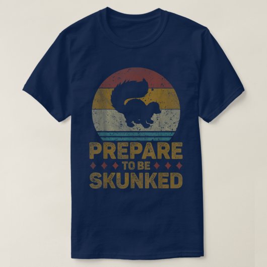 T-shirt Préparez-Vous À Être Skunked Cribbage Amateurs Vin (Design devant)