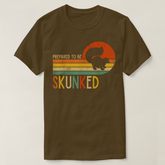 T-shirt Préparez-Vous À Être Skunked Cribbage Amateurs Vin (Design devant)