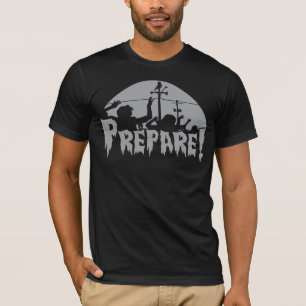 T-shirt Préparez-vous aux zombis