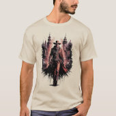 T-shirt Préparez-vous pour la frontière - Steampunk Cowboy (Devant)