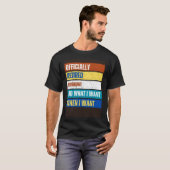 T-shirt Préposé à la retraite Retraite Préposé retraité (Devant entier)