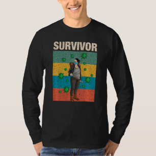 T-shirt Prepper du masque facial de l'apocalypse survivali