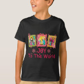 T-shirt Preppy Christian Christmas Joy Coquette Jesus Nati (Devant)