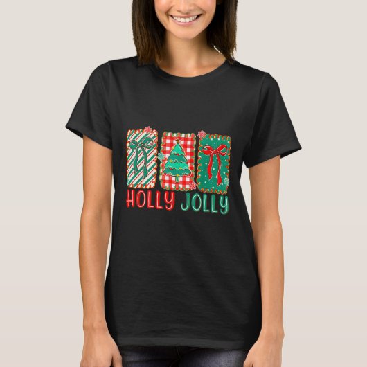 T-shirt Preppy Joy To The World Xmas Greatest Gift Of All (Devant)