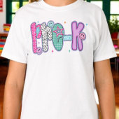 T-shirt Preppy Pre K First Day of  School Coquette