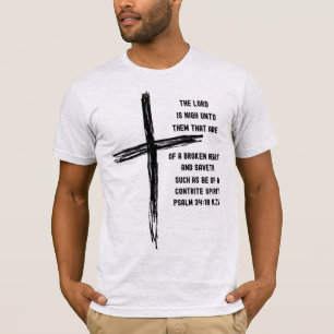 T-shirt Près du coeur brisé - Psaume 34:18