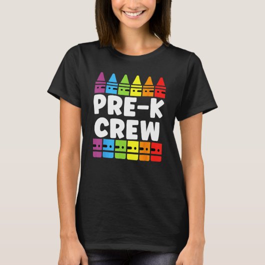 T-shirt PRESCHOOL CREW PRE K Tribe Back To School Teacher (Devant)