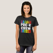 T-shirt PRESCHOOL CREW PRE K Tribe Back To School Teacher (Devant entier)