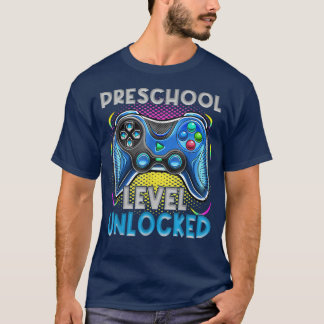 T-shirt Preschool Level Unlocked Video Games Kids Back To