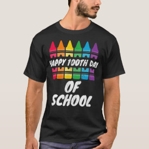 T-shirt Préscolaire Bonne 100e Jour D'École Enseignant Cra
