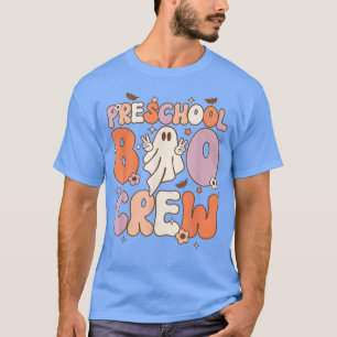 T-shirt Préscolaire Boo Crew Cute Ghost Halloween Enseigna