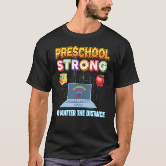 T-shirt Préscolaire Forte Peu Importe La Distance Virtual  (Devant)
