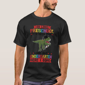 T-shirt Préscolaire Il S'Occupe De Kindergen Preschool Gra