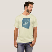 T-shirt Prescott Arizona Wood Grain (Devant entier)