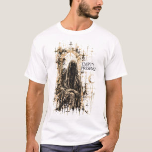 T-shirt PRÉSENCE VIDE — Figure encapuchonnée sans visage g