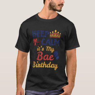 T-shirt Présent Ballons Gardez le calme C'est mon Bae Anni