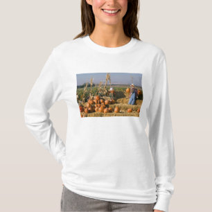 T-shirt Présentation de citrouilles avec des bottes de foi