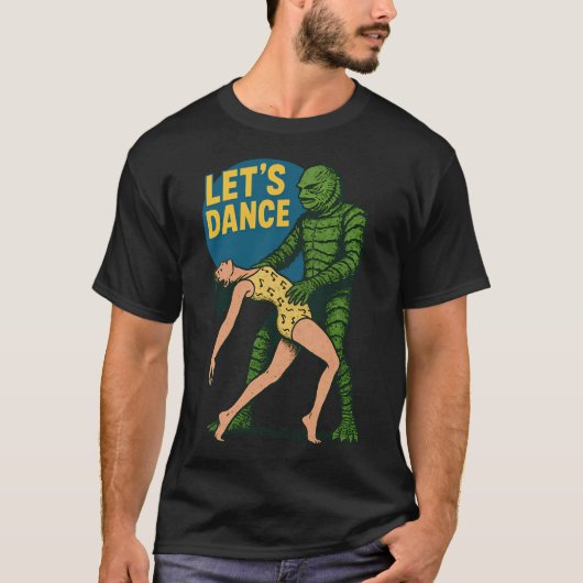 T-shirt Présentation de créature Let's Dance - Rétro Monst (Devant)