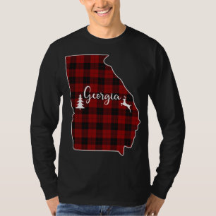 T-shirt Présentation de Noël pour Maman Papa Red Plaid Dee