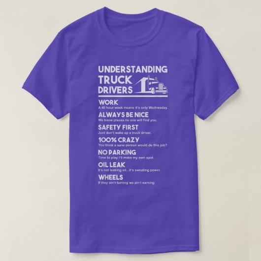 T-shirt Présentation des conducteurs de camions (Design devant)