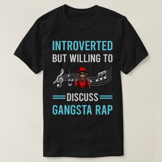 T-shirt Présentation du rappeur Rapping de rap Gangsta (Design devant)
