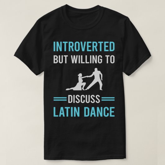 T-shirt Présenté Danseur de danse latine (Design devant)