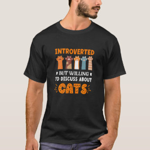 T-shirt Présenté Discuter de Chats Chat Kitty Kitty