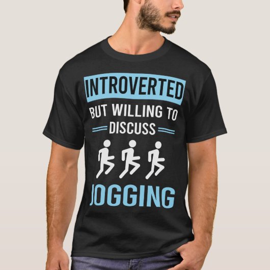 T-shirt Présenté Jogging Jog Jogger (Devant)