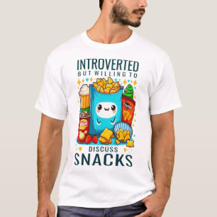 T-shirt Présenté mais prêt à discuter des collations