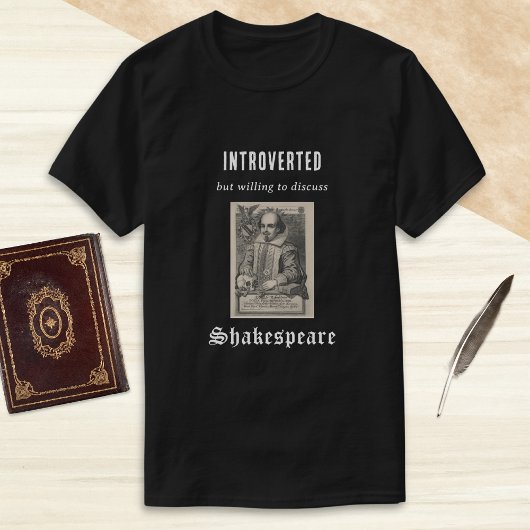 T-shirt Présenté Shakespeare Photo Humoristique Funny