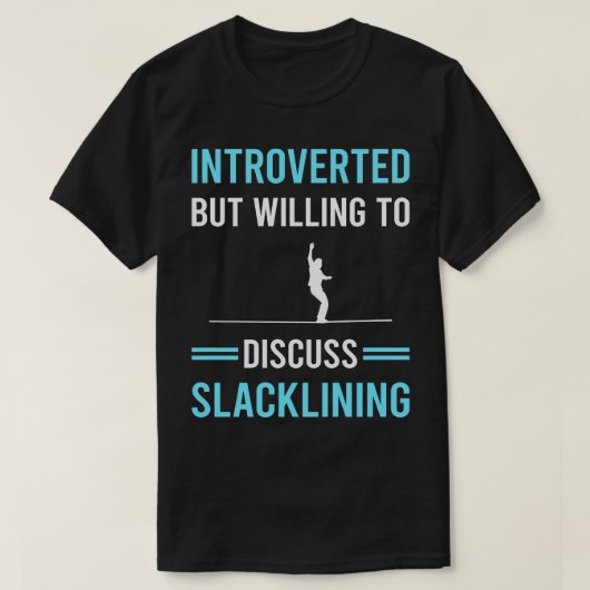 T-shirt Présenté Slackline Slackliner (Design devant)