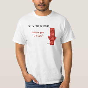 T-shirt Préservatifs de Polonais de totem : Protégez vot