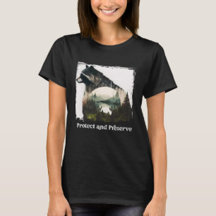 T-shirt Préserver et protéger le raton laveur F du parc na