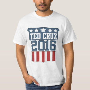 T-shirt Président 2016 bouclier de Ted Cruz