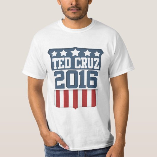 T-shirt Président 2016 bouclier de Ted Cruz (Devant)