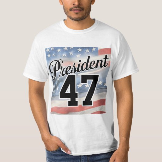 T-shirt Président 47 | 47e président des états-unis (Devant)