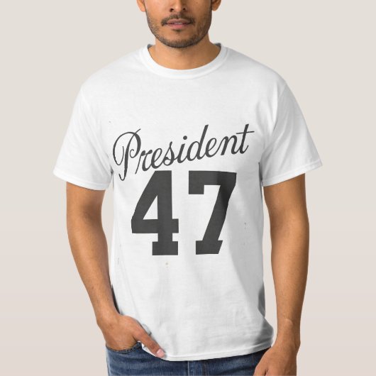 T-shirt Président 47 | 47e président des états-unis (Devant)