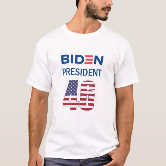 T-shirt Président Biden 46 (Devant)