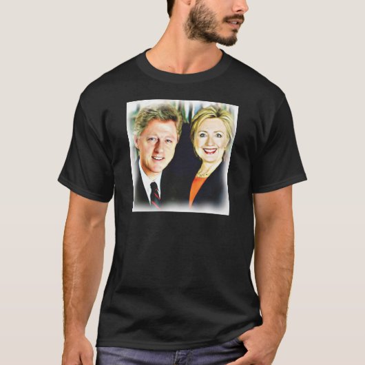 T-shirt Président Bill Clinton et Président Hillary Clinto (Devant)
