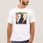 T-shirt Président Bill Clinton et Président Hillary Clinto (Devant)