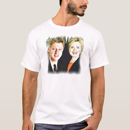 T-shirt Président Bill Clinton et Président Hillary Clinto (Devant)