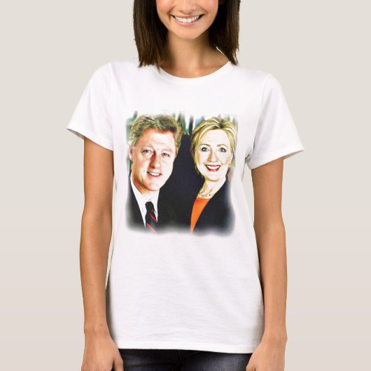 T-shirt Président Bill Clinton & Présidente Hillary Clinto (Devant)