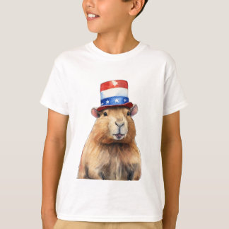 T-shirt Président Capybara - Amoureux des animaux passionn